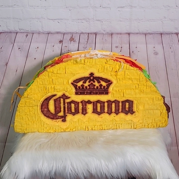 Corona Extra Taco Pinata Store Display Large Party Bar Man Cave Rare 24"x12"x6" - Picture 9 of 17